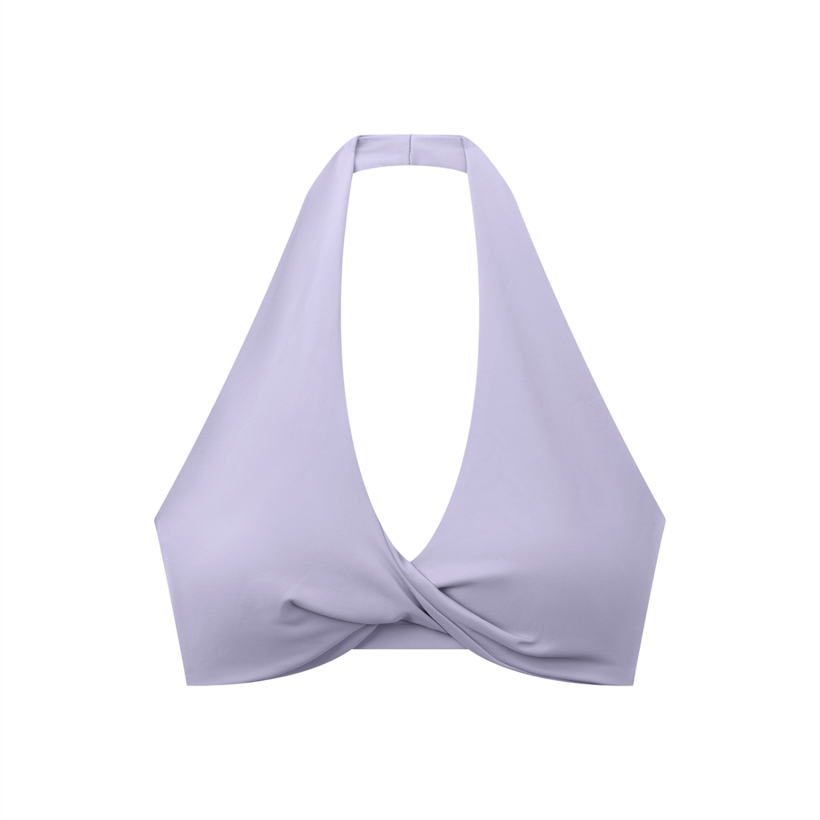 Pleated Halter Sports Bra