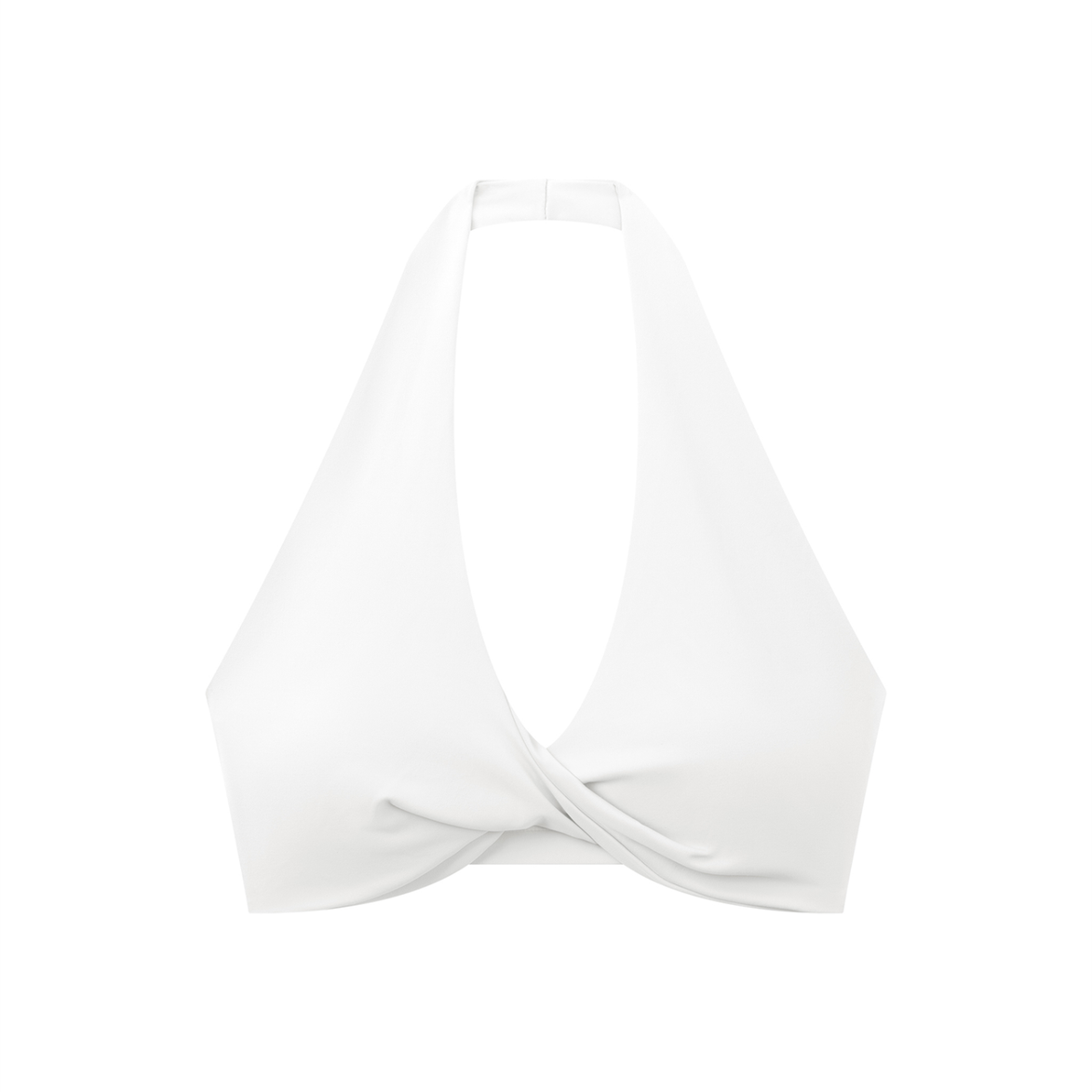 Pleated Halter Sports Bra
