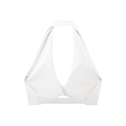 Pleated Halter Sports Bra