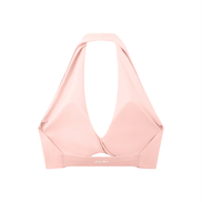 Pleated Halter Sports Bra