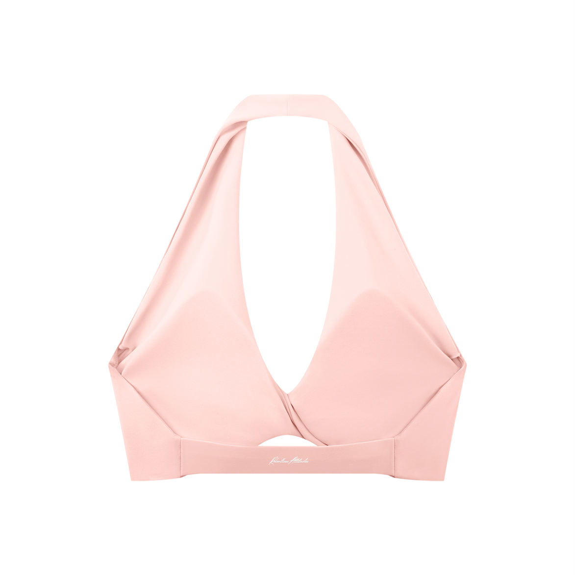 Pleated Halter Sports Bra
