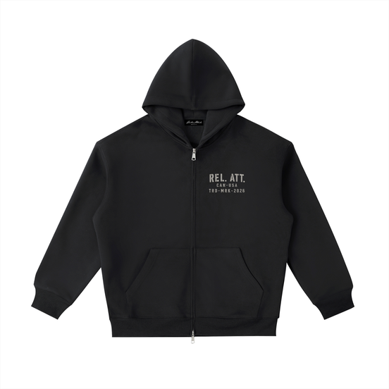 Zip Up Trademark Hoodie