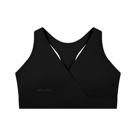 Crossover V-Neck Sports Bra