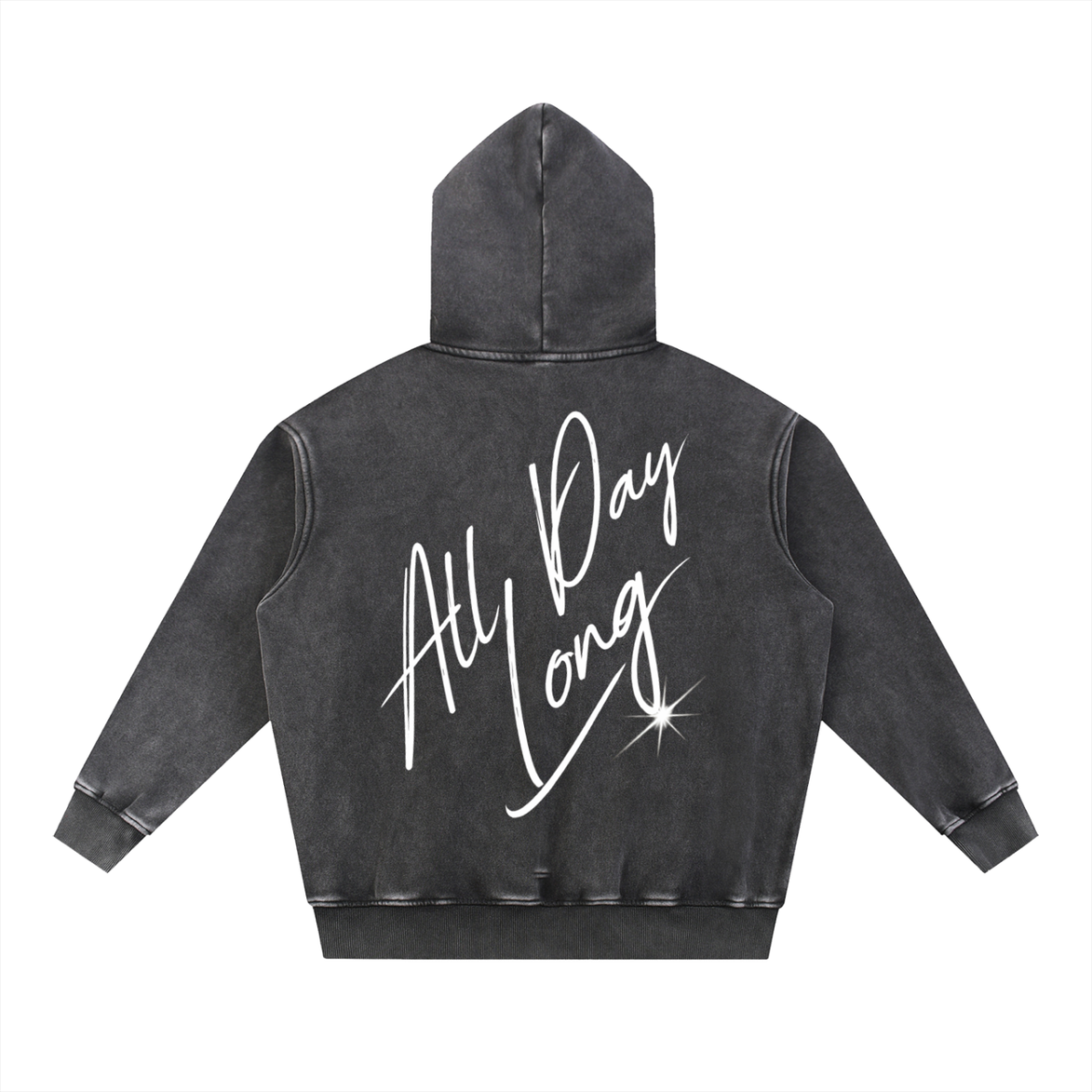 Washed Hoodie - All Day Long