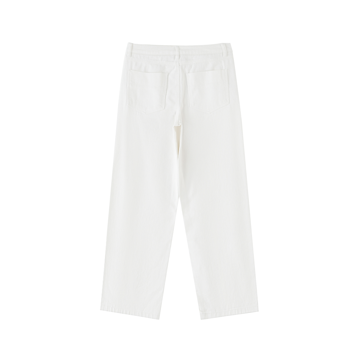 Cotton Straight-Leg Pants