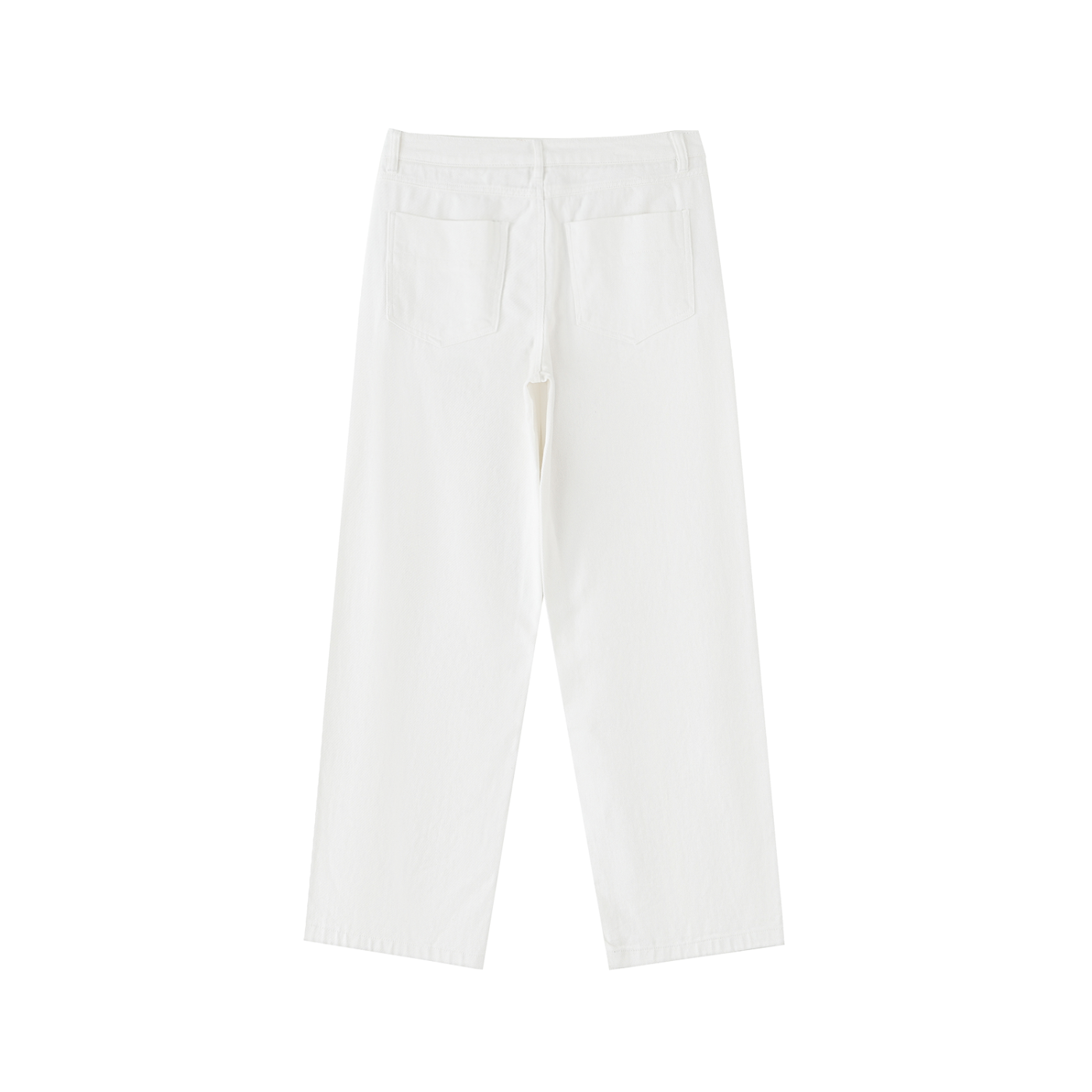 Cotton Straight-Leg Pants