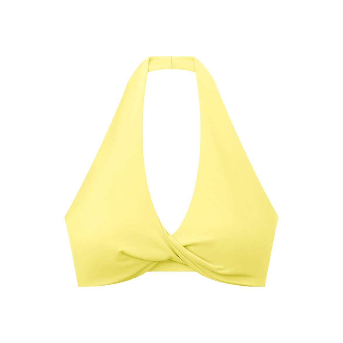 Pleated Halter Sports Bra