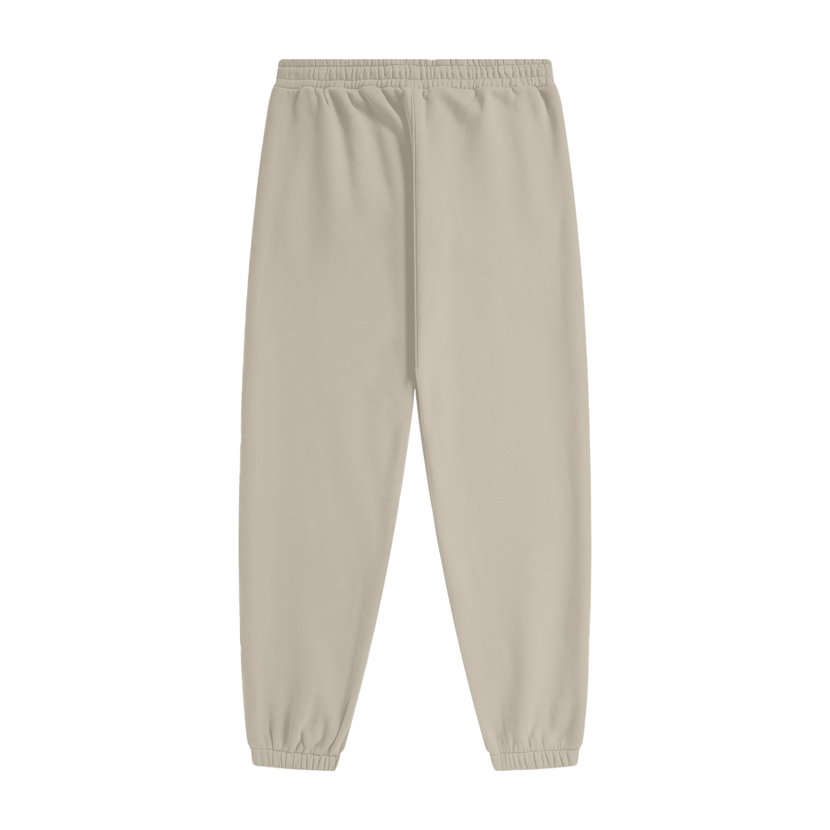 Classic Fleece Joggers Back View Beige Apricot