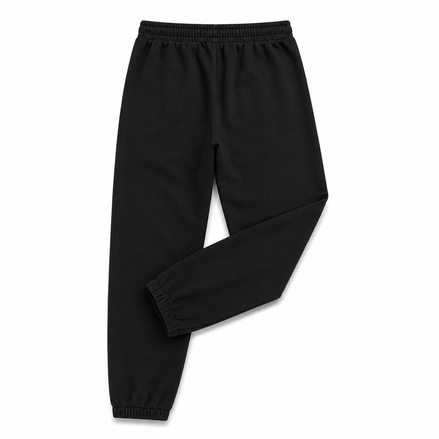 Classic Fleece Joggers Back View Black