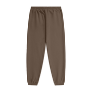 Classic Fleece Joggers Back View Dark Brown