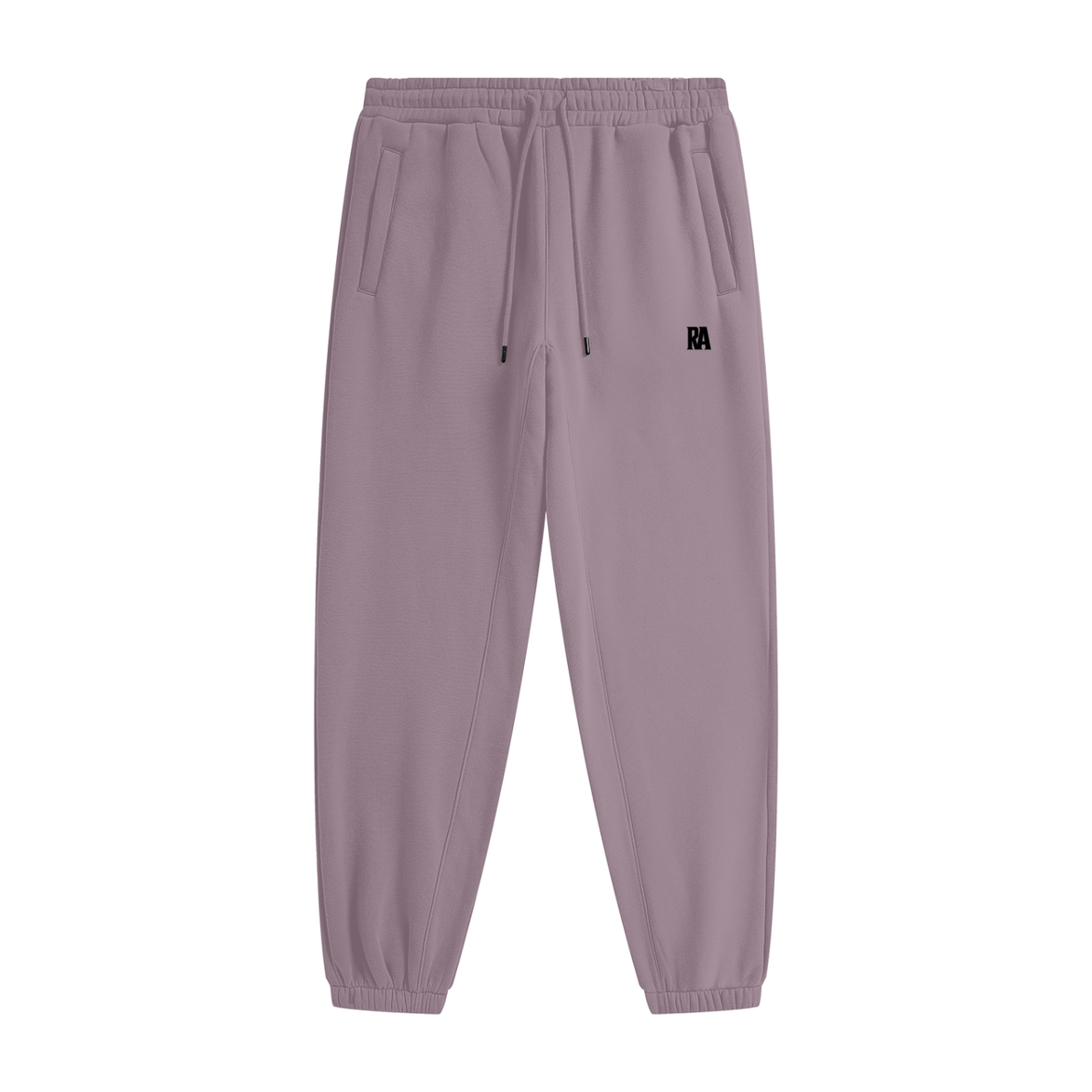 Classic Fleece Joggers Front View Ash Purple