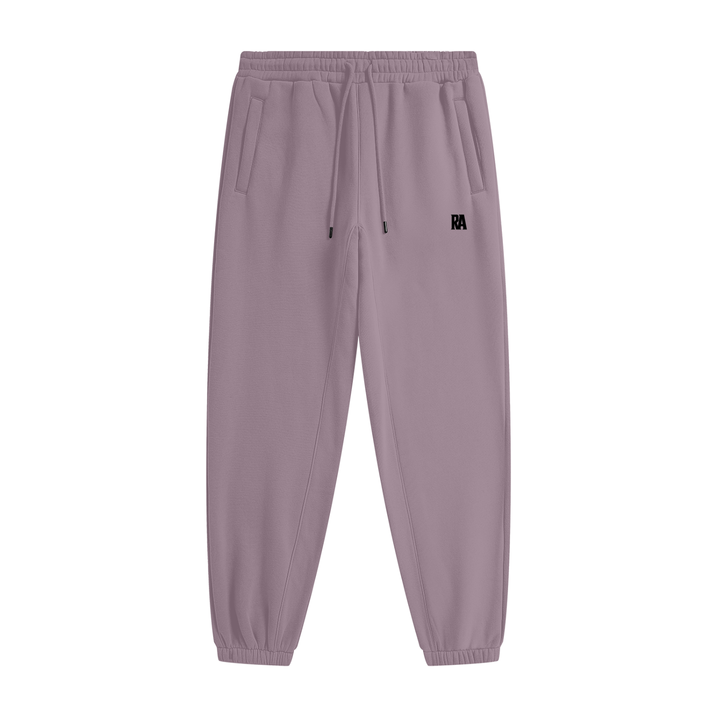 Classic Fleece Joggers Front View Ash Purple