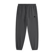 Classic Fleece Joggers Front View Charcoal Gray