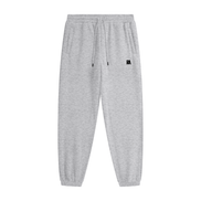 Classic Fleece Joggers Front View Flower Gray