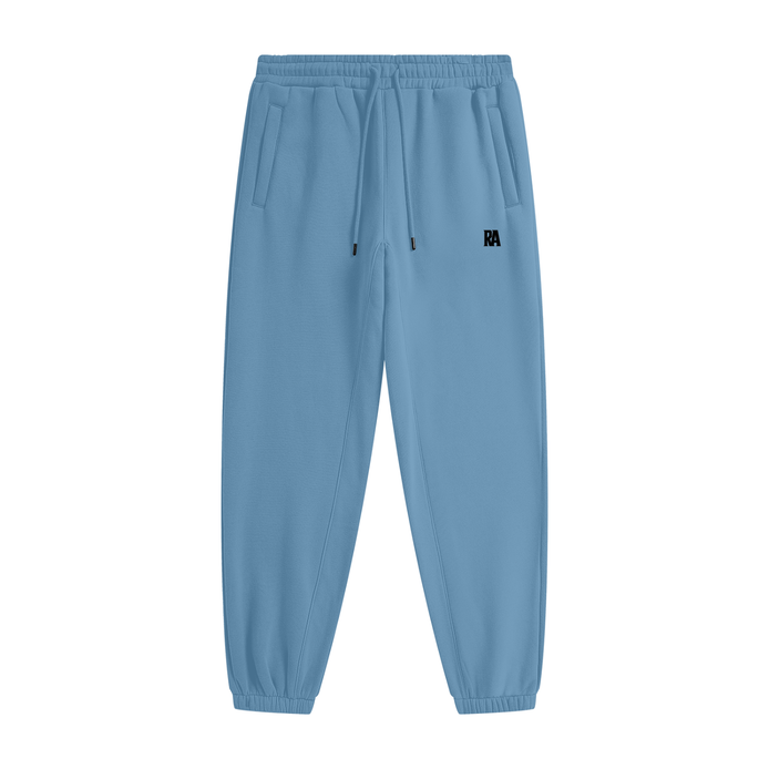 Classic Fleece Joggers Front View Sky Blue