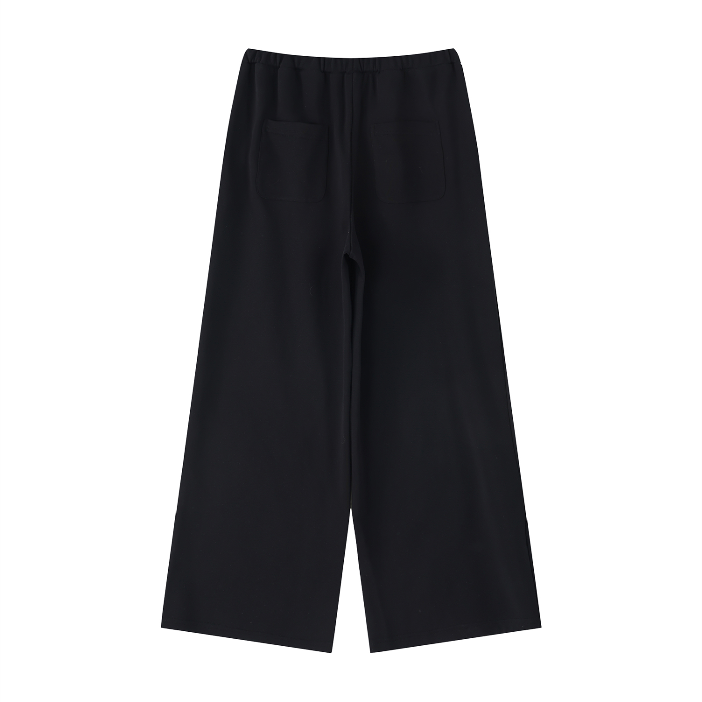 Cosy Baggy Sweatpants Back View Black