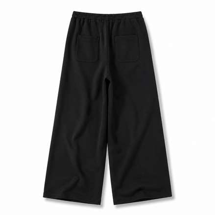 Cosy_Baggy_Sweatpants_Back_View_Black Version
