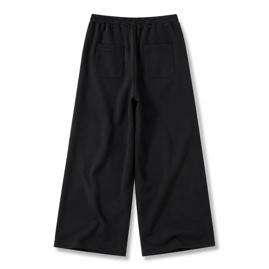 Cosy_Baggy_Sweatpants_Back_View_Black Version