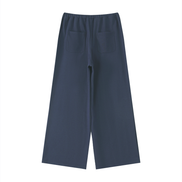 Cosy Baggy Sweatpants Back View Navy Blue