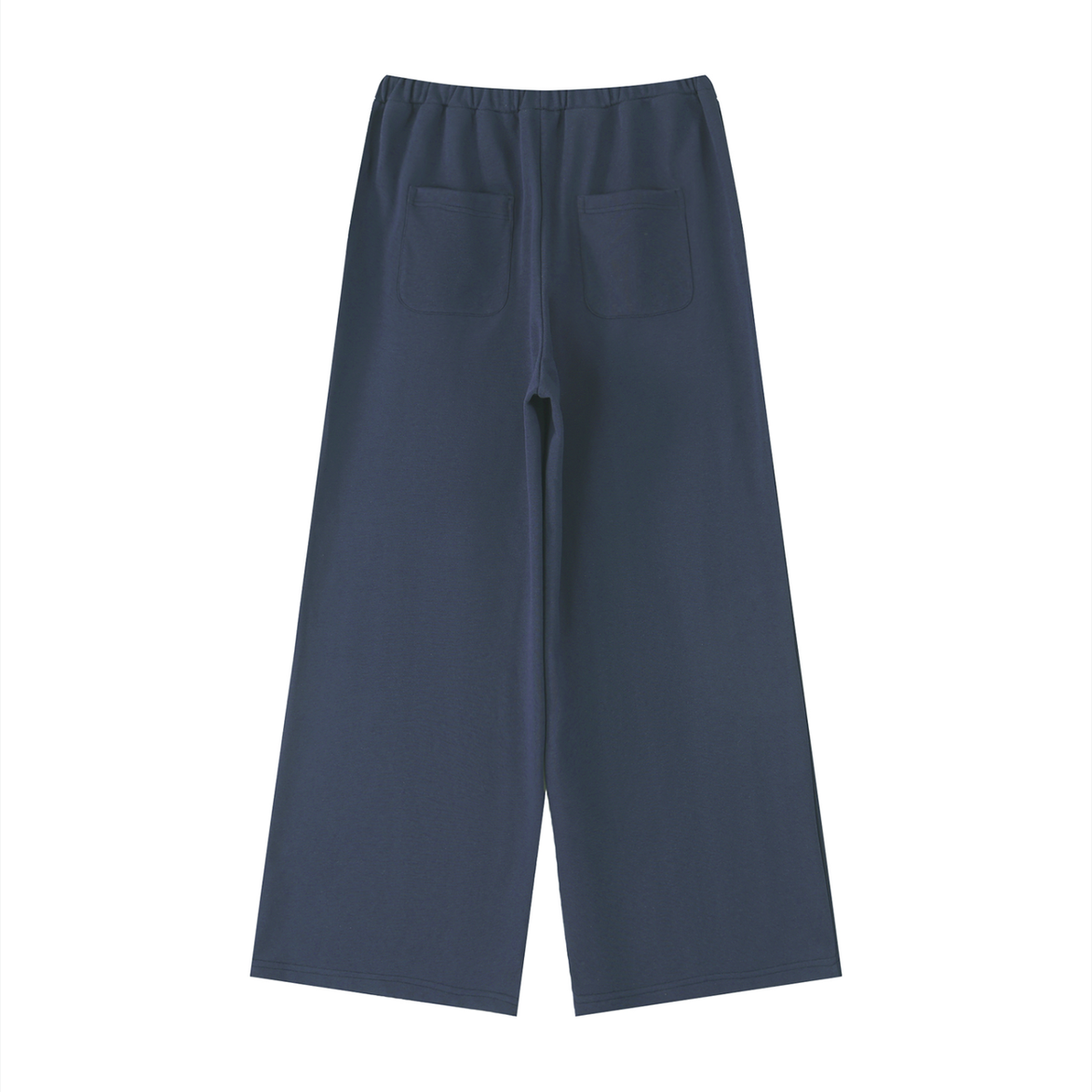 Cosy Baggy Sweatpants Back View Navy Blue