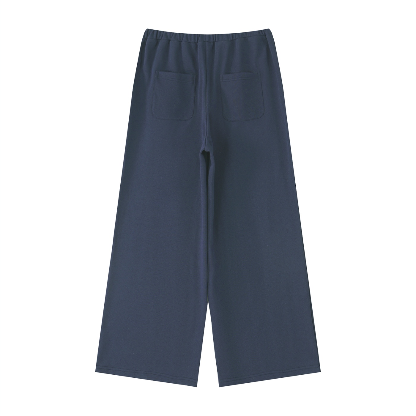 Cosy Baggy Sweatpants Back View Navy Blue