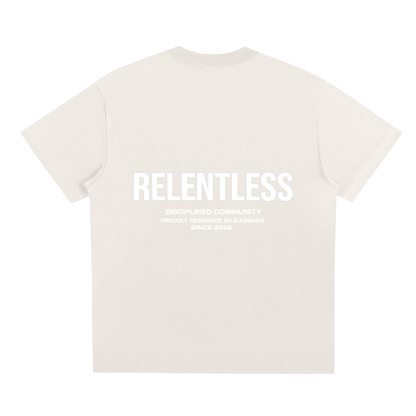 Disciplined Community Sorona T-Shirt sand beige back