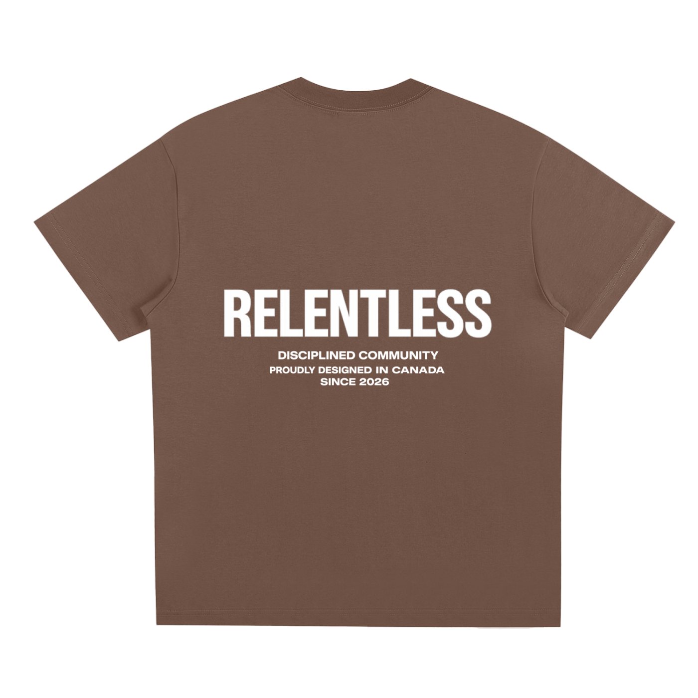 Disciplined Community Sorona T-Shirt brown back