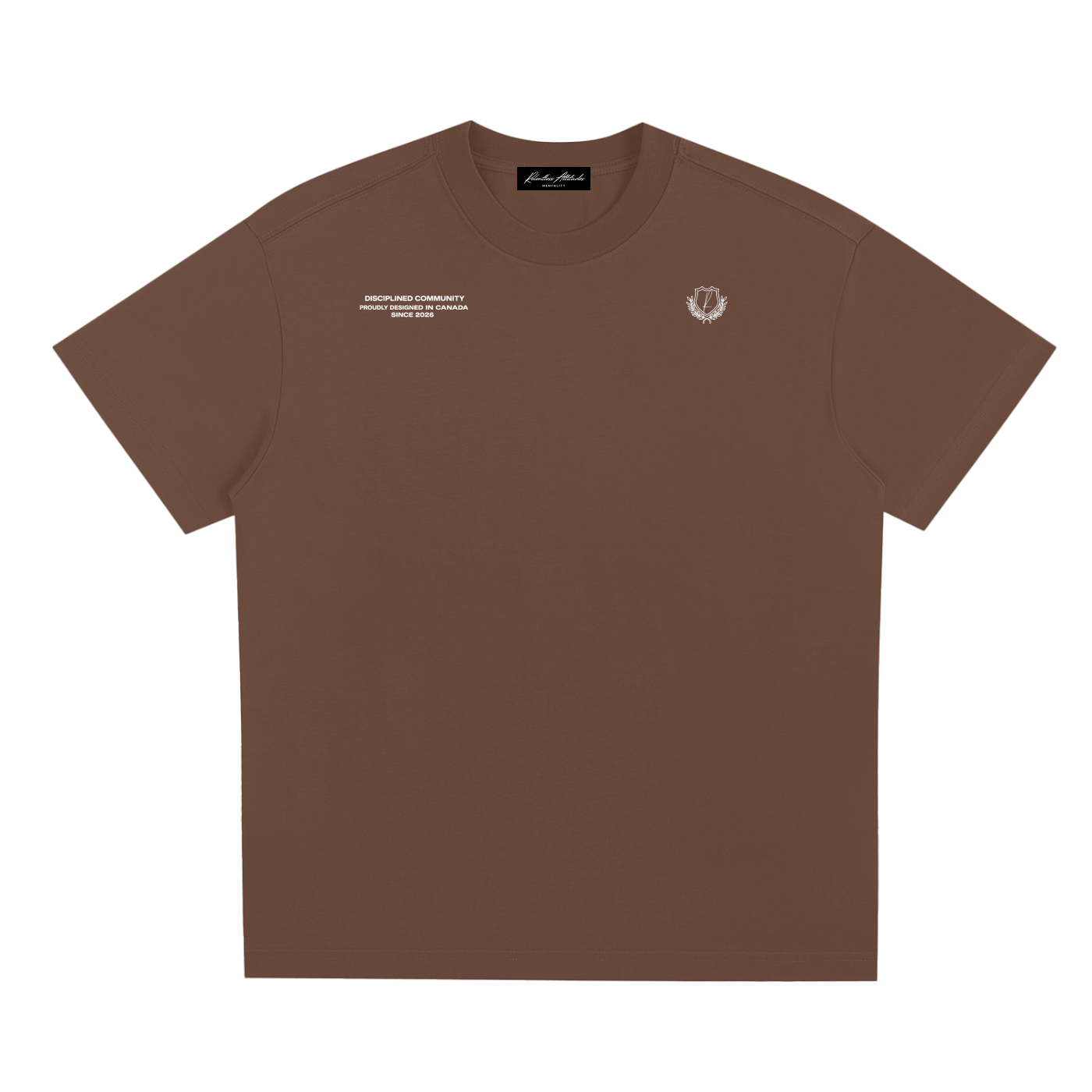 Disciplined Community Sorona T-Shirt brown front