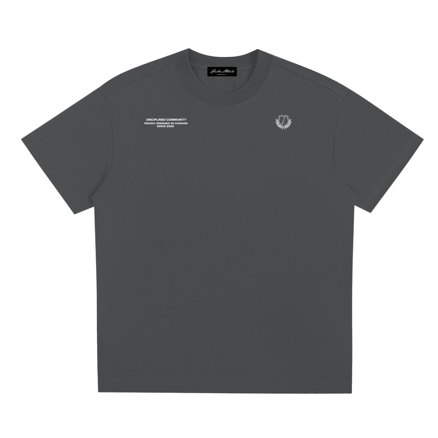 Disciplined Community Sorona T-Shirt dark gray front