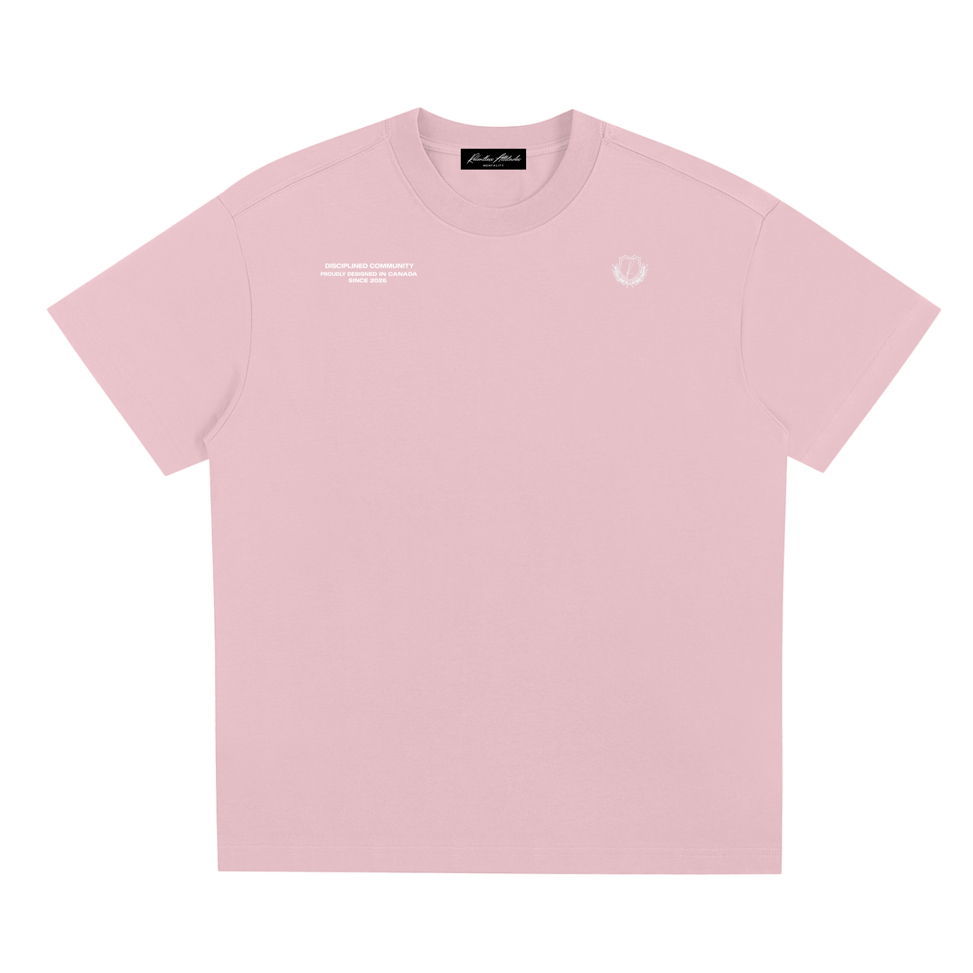 Disciplined Community Sorona T-Shirt light pink front