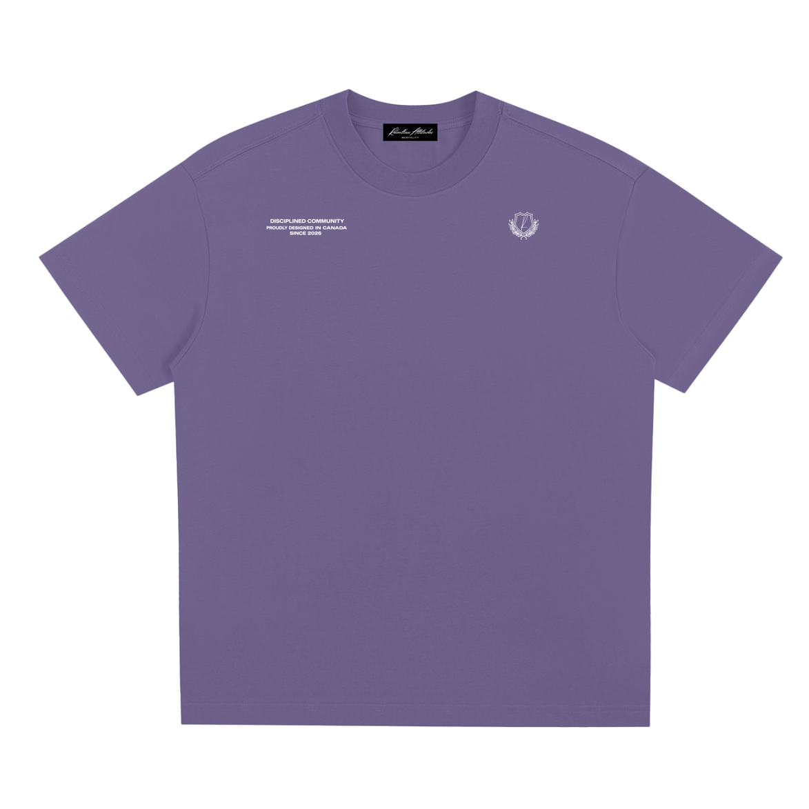 Disciplined Community Sorona T-Shirt misty purple front