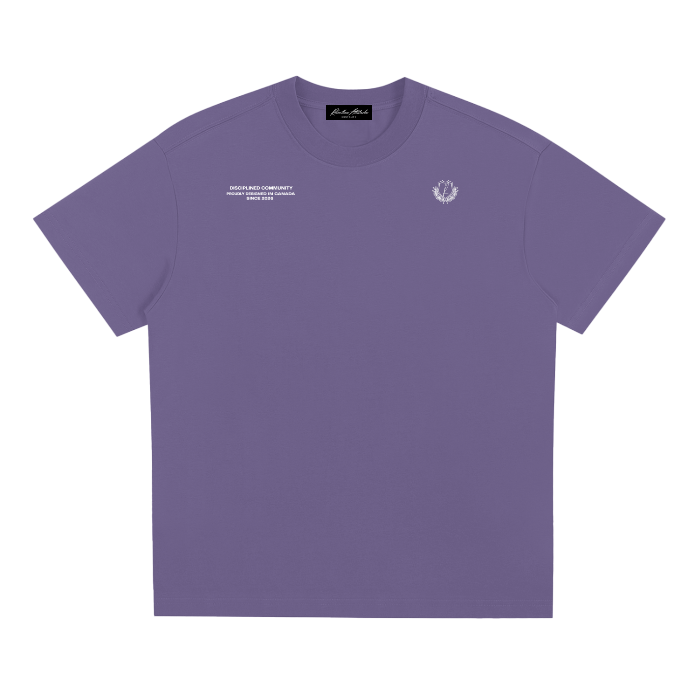 Disciplined Community Sorona T-Shirt misty purple front