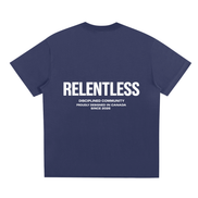 Disciplined Community Sorona T-Shirt navy blue back