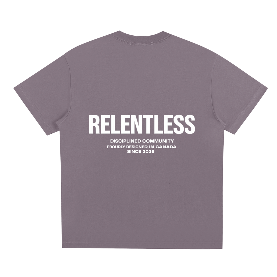 Disciplined Community Sorona T-Shirt plum purple back