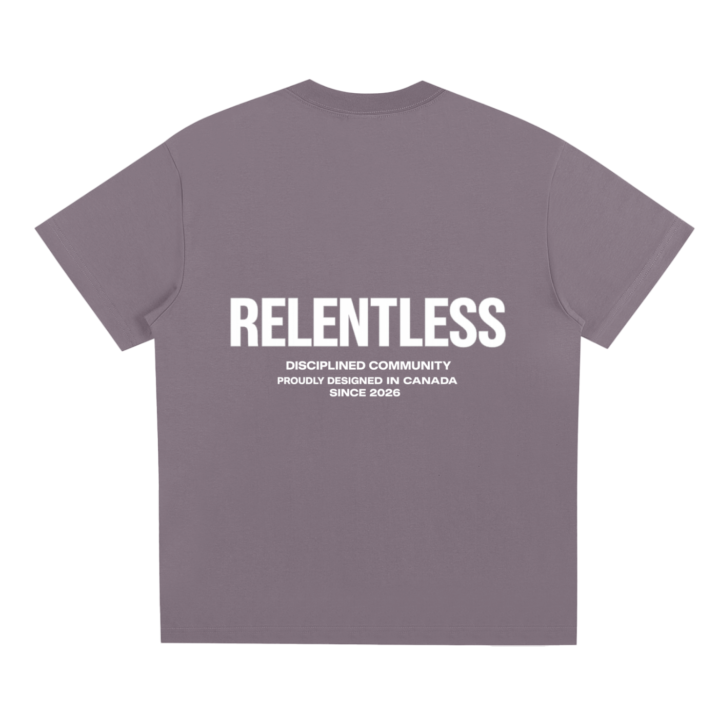 Disciplined Community Sorona T-Shirt plum purple back