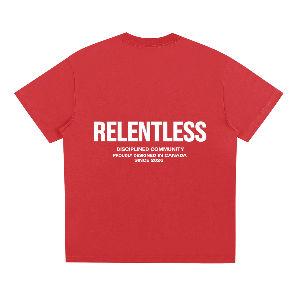 Disciplined Community Sorona T-Shirt red back