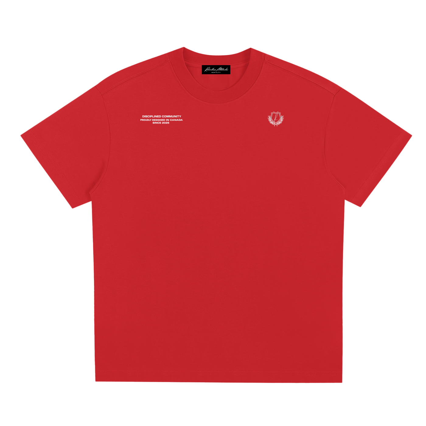 Disciplined Community Sorona T-Shirt red front