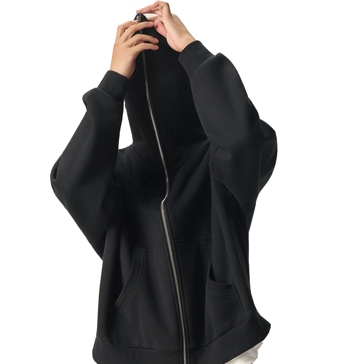 Fleeced Full-Zip Hoodie front