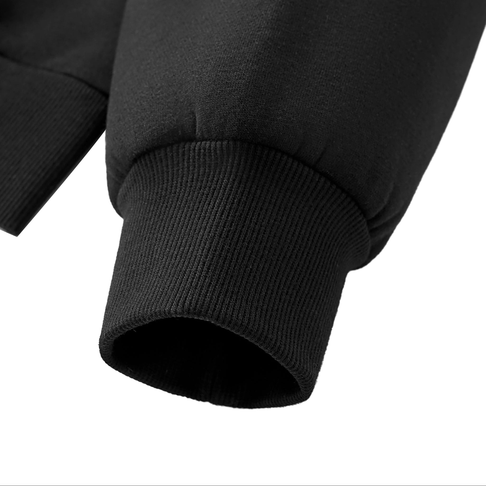 Fleeced Full-Zip Hoodie sleeve fabrics
