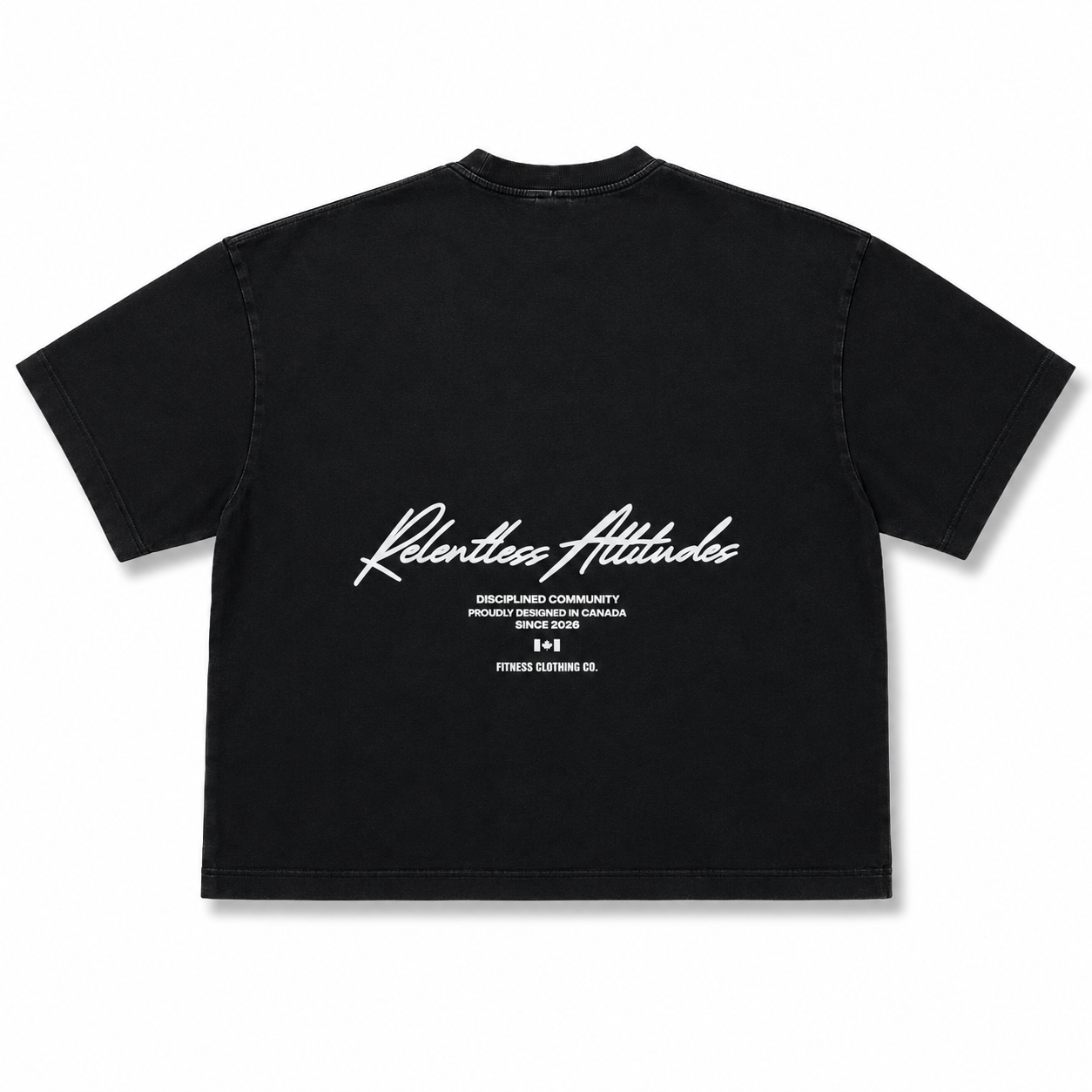 Legacy Baggy T-Shirt Back View Vintage Black