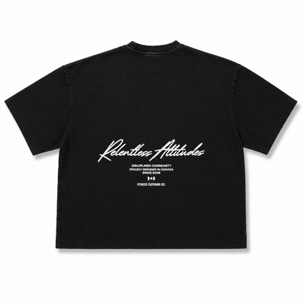 Legacy Baggy T-Shirt Back View Vintage Black