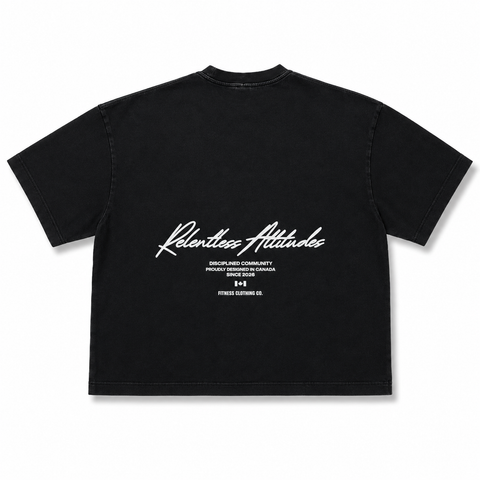 Legacy Baggy T-Shirt Back View Vintage Black