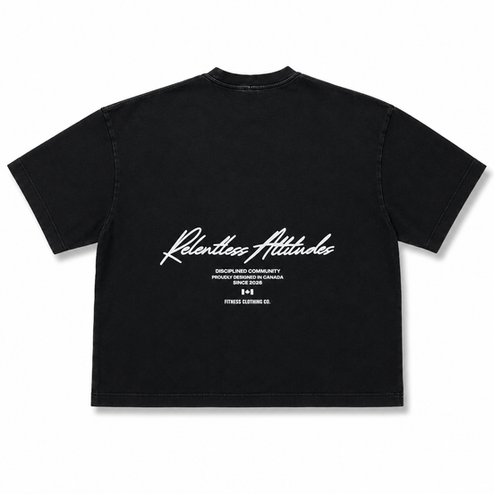 Legacy Baggy T-Shirt Back View Vintage Black