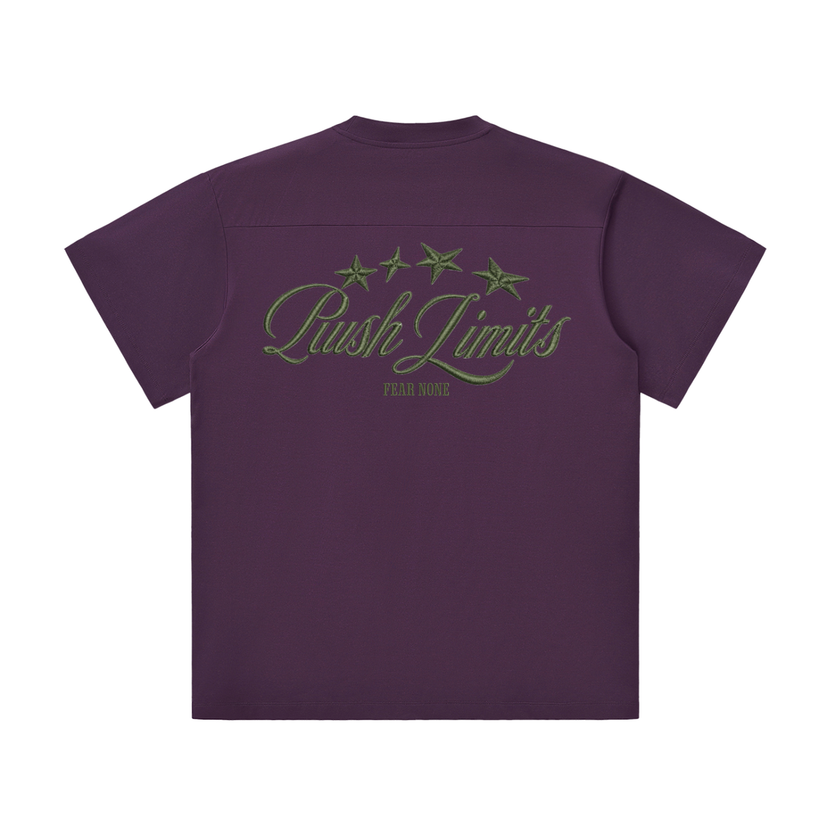Lightweight T-Shirt Push Limits plum purple front