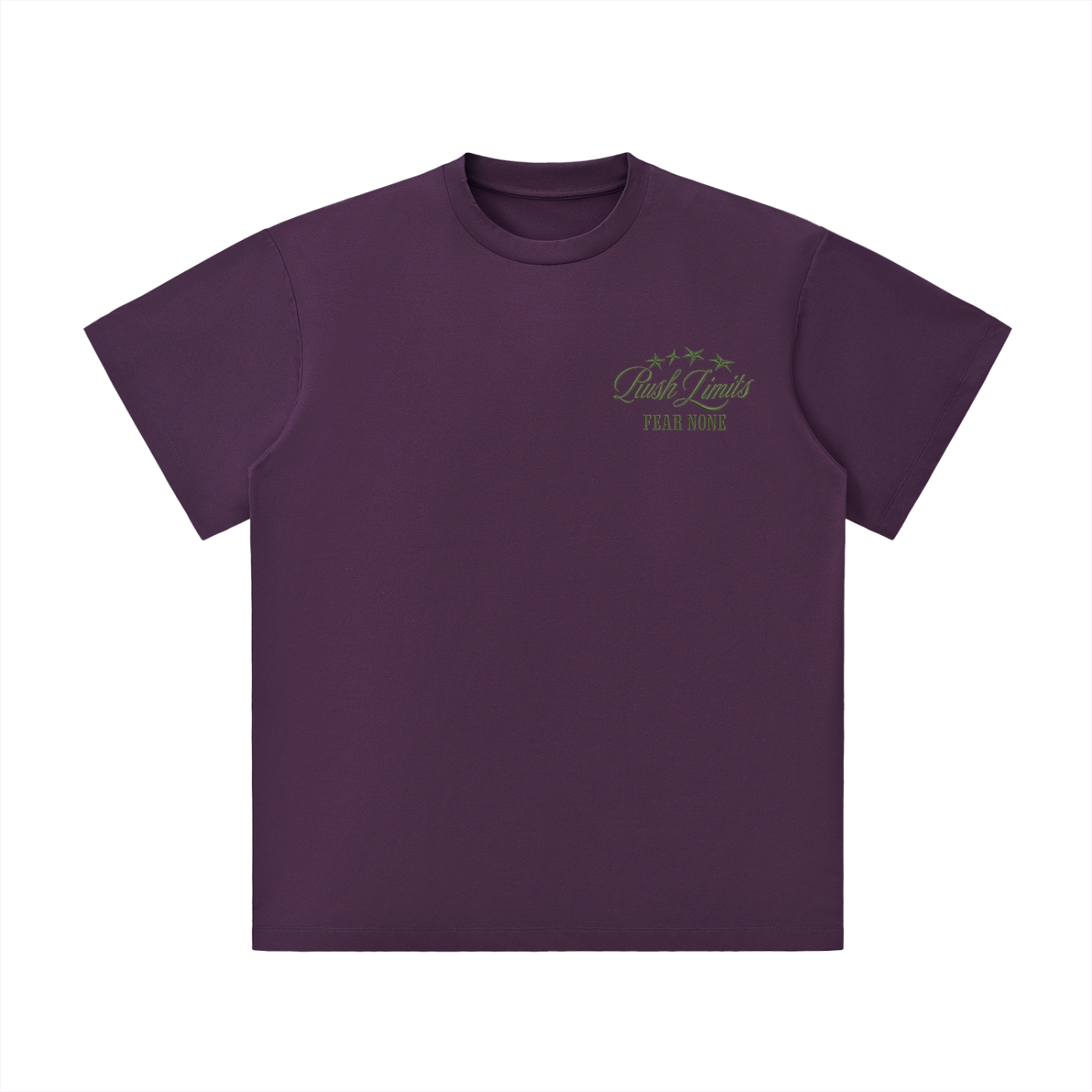 Lightweight T-Shirt Push Limits plum purple front