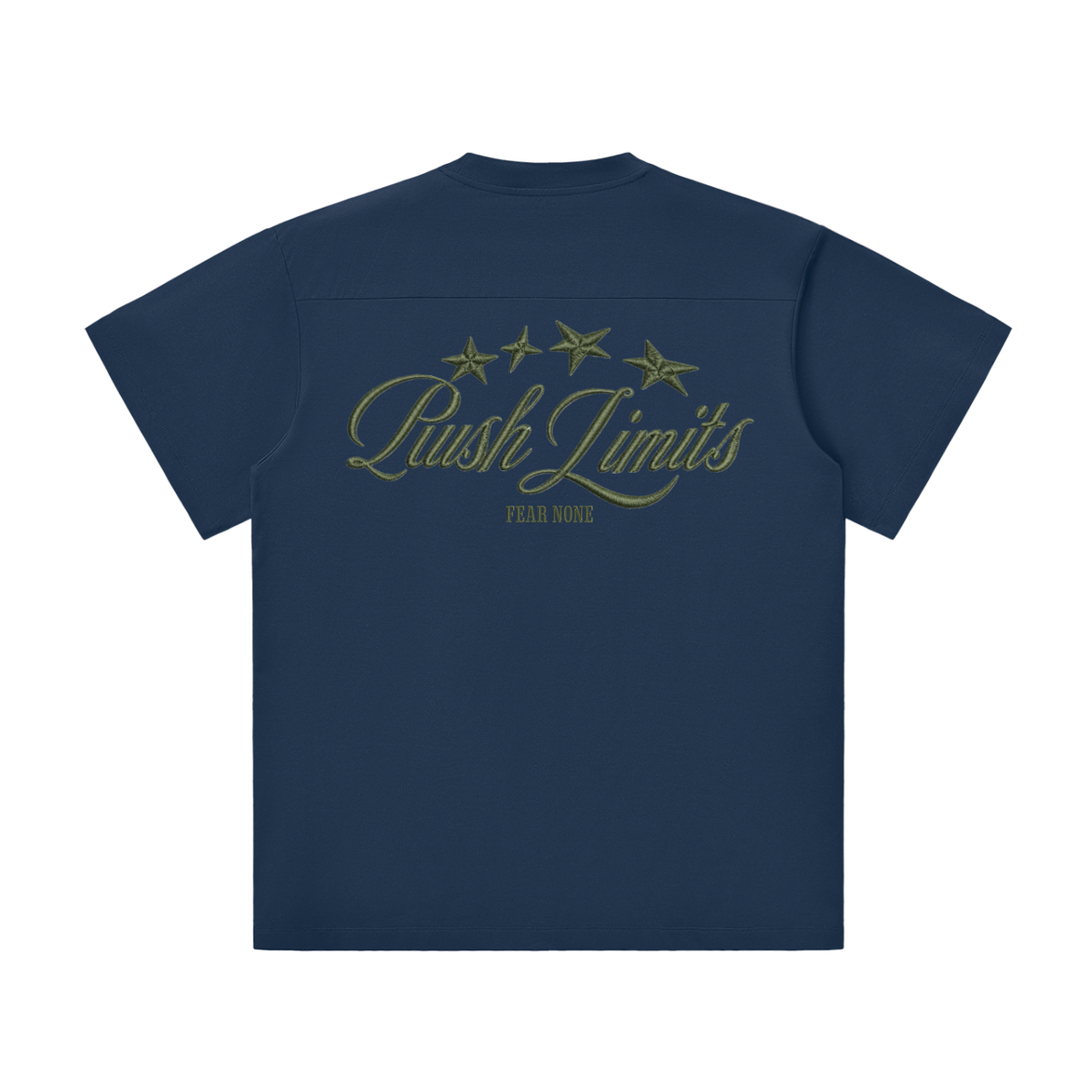 Lightweight T-Shirt Push Limits royal blue back