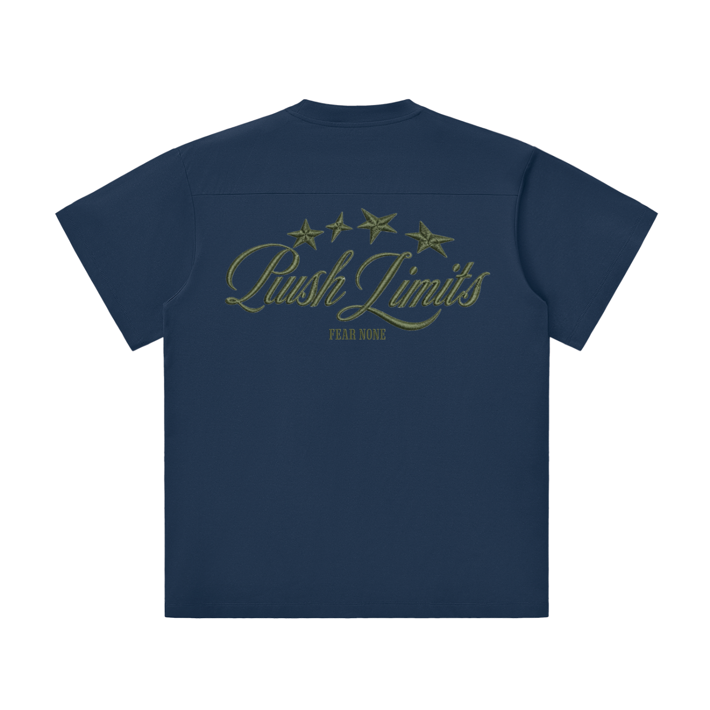 Lightweight T-Shirt Push Limits royal blue back