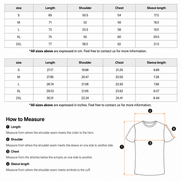 Lightweight T-Shirt Push Limits size guide