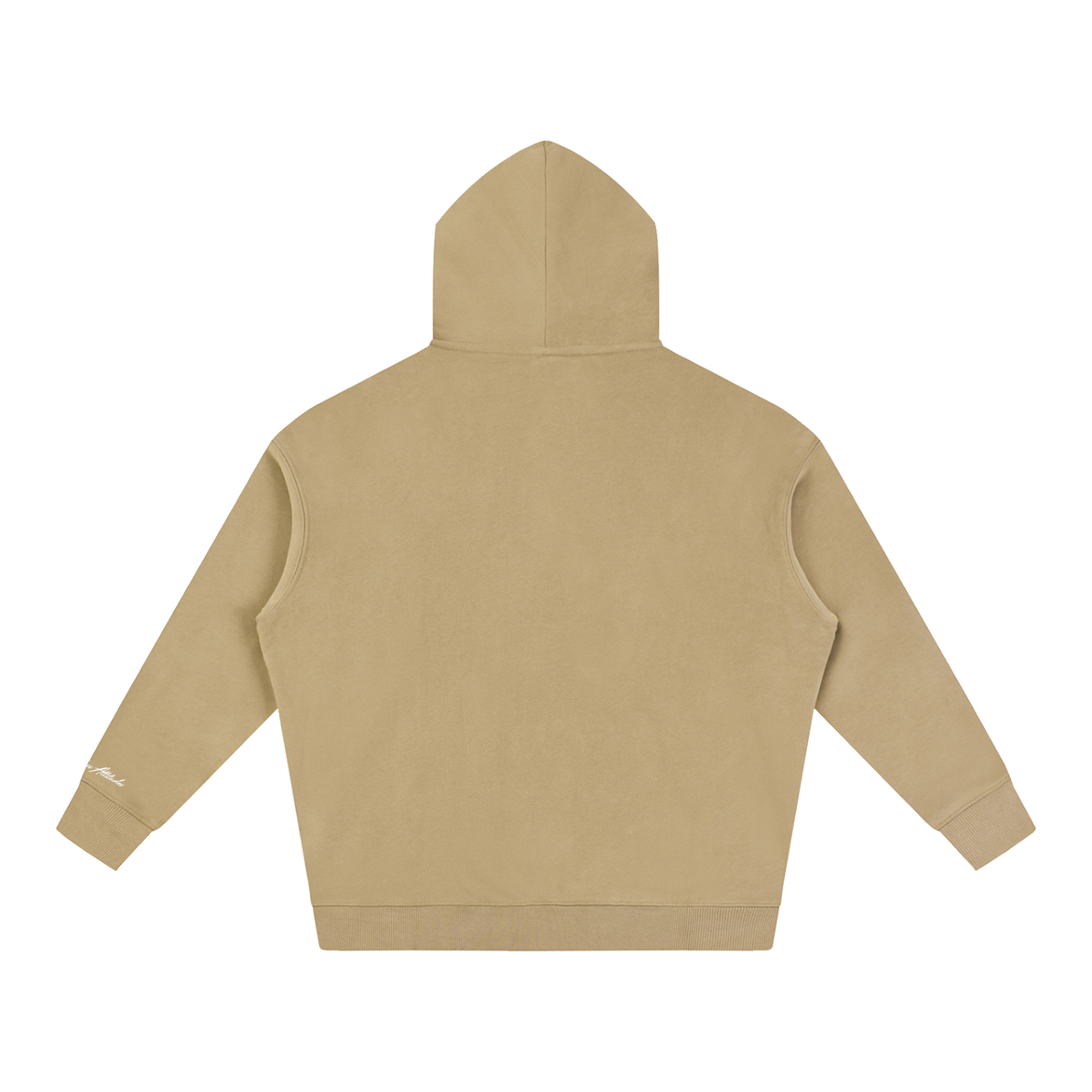 North Shore Heavyweight Hoodie Back View Beige
