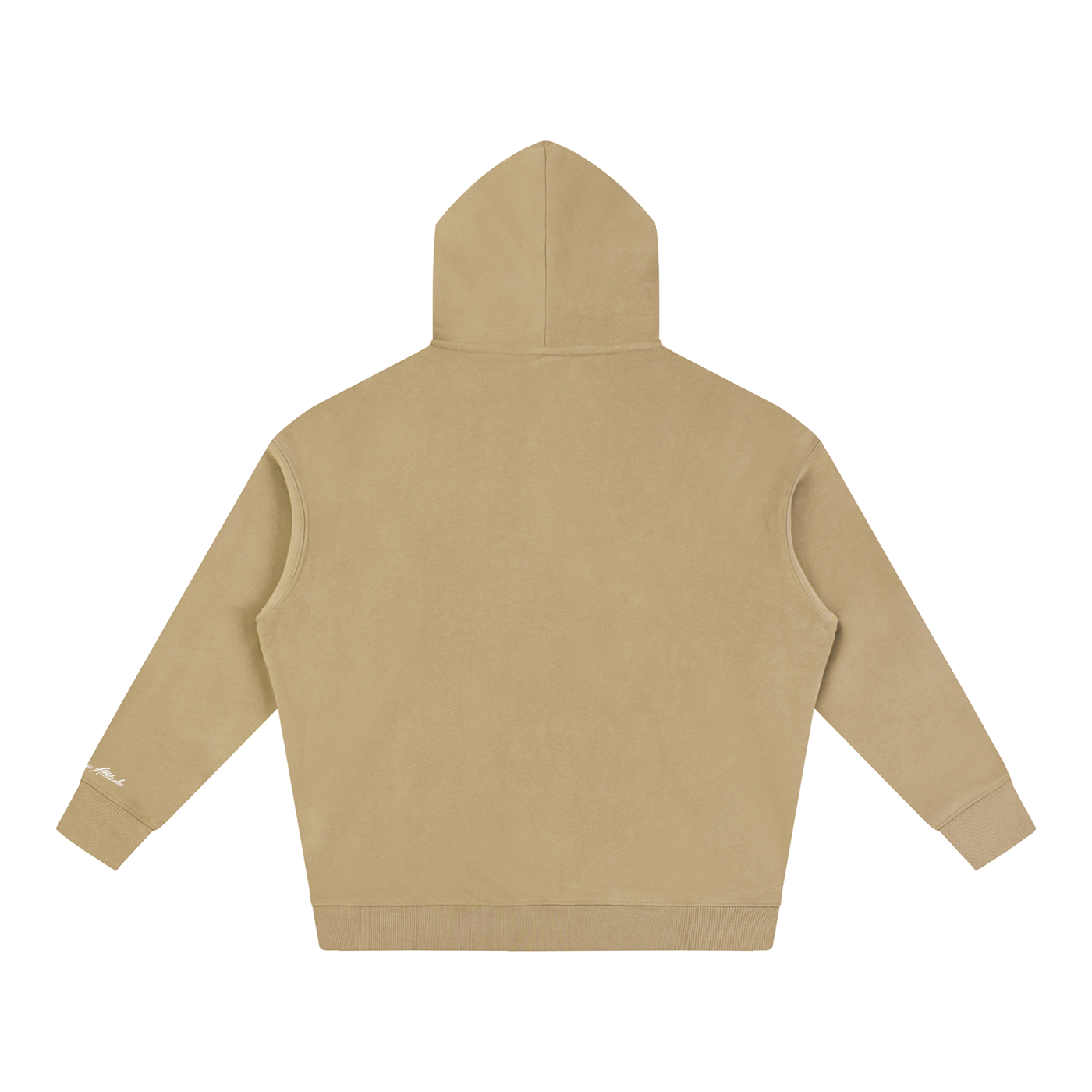 North Shore Heavyweight Hoodie Back View Beige